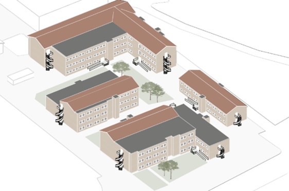 Et diagram av et hus